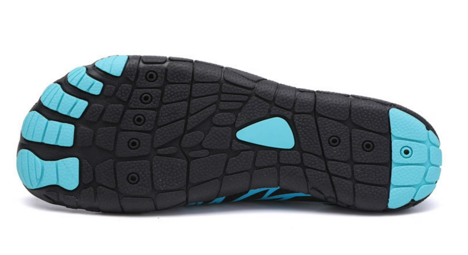 ZERO Zenith Midnight Series barefoot shoe in Blue and Black, angled view
