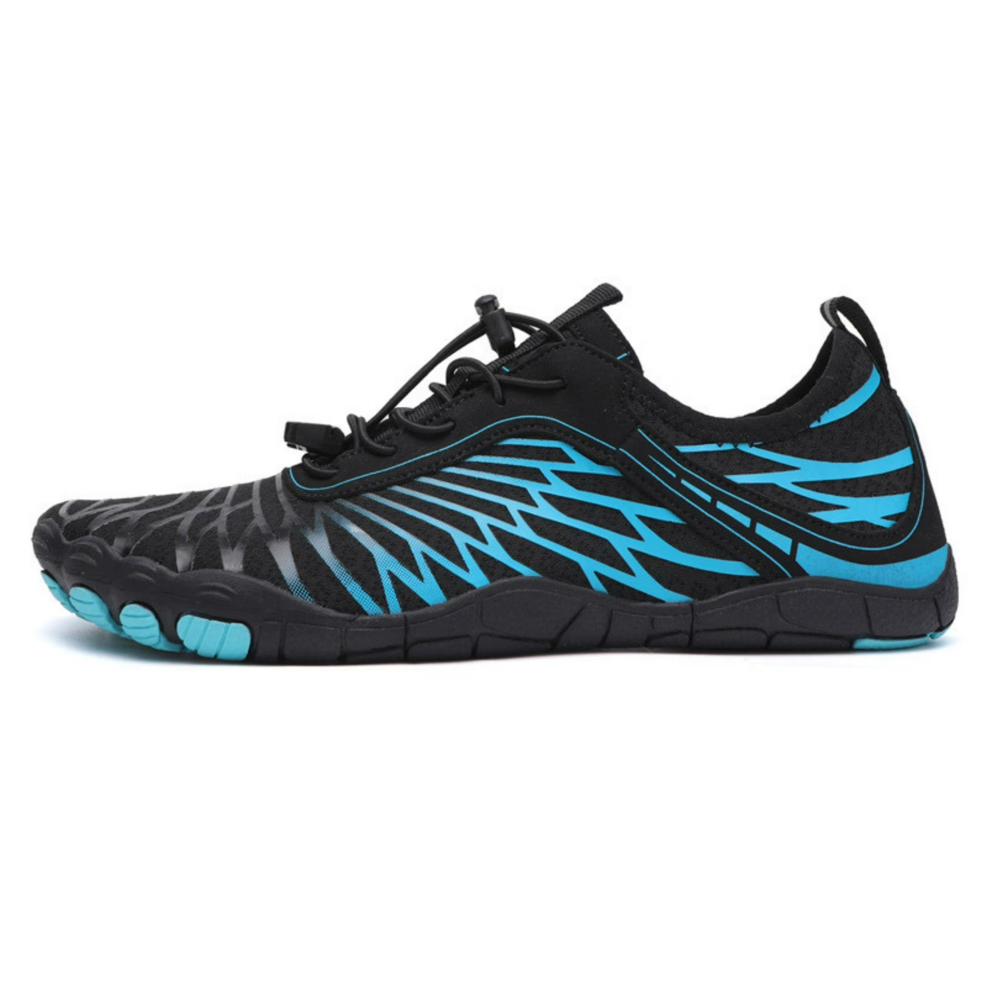 ZERO Zenith Midnight Series Blue Black barefoot shoe side profile