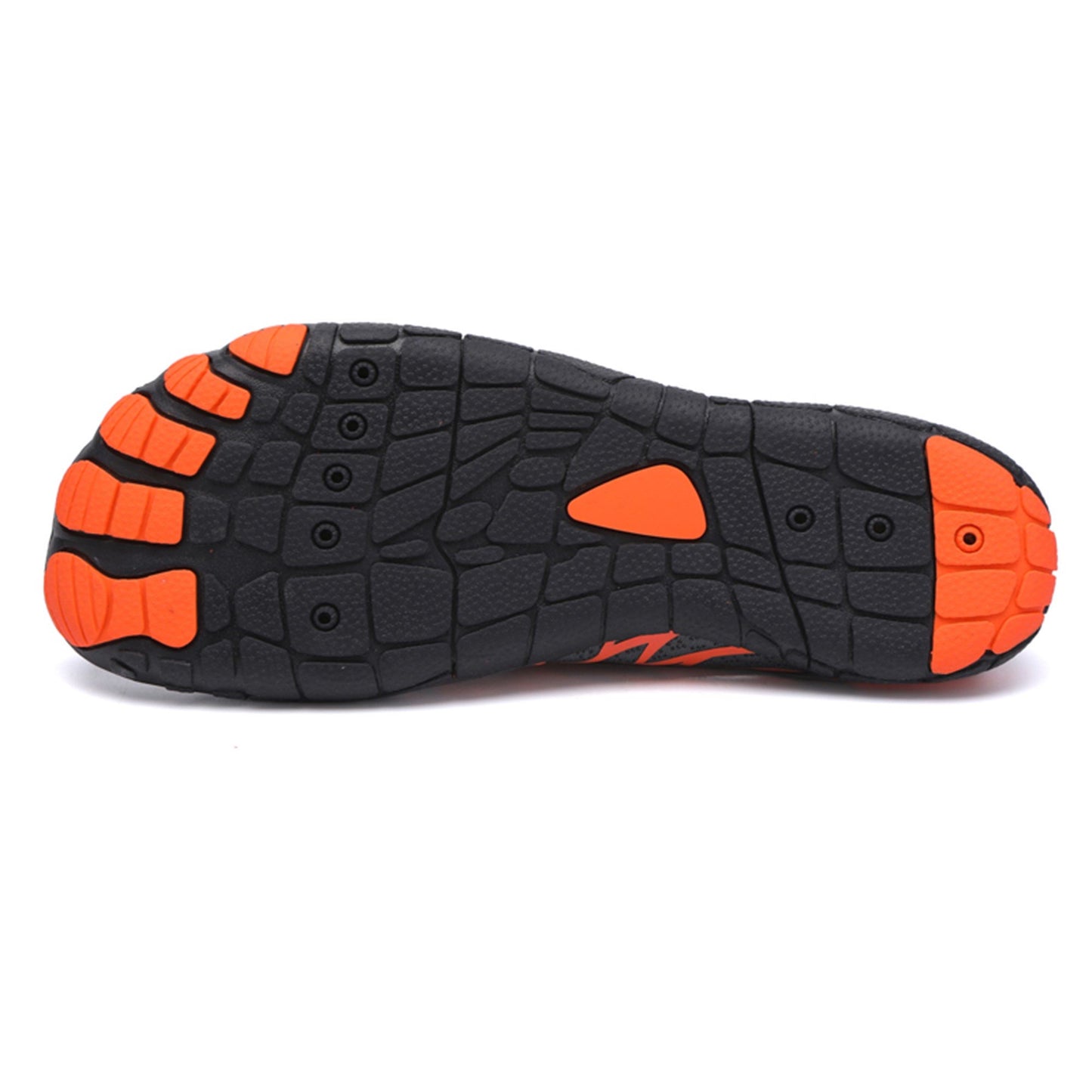 ZERO Zenith Midnight Series Orange Black barefoot shoe outsole tread