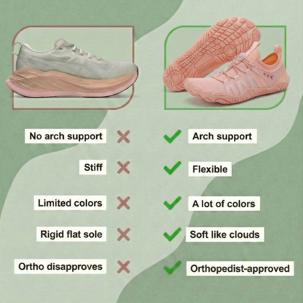 Velour - Traction Non-Slip Outdoor Barefoot Shoes