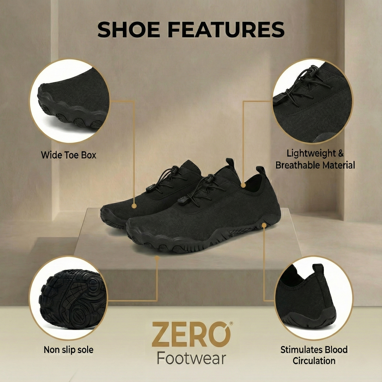 Kinetic - Traction & Optimal Balance Shoe